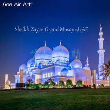 Güzel İslam Dini Şeyh Zayed Camii Elmas Boyama Tam Kare/Yuvarlak rhinestones Mozaik Oda Dekorasyon İçin