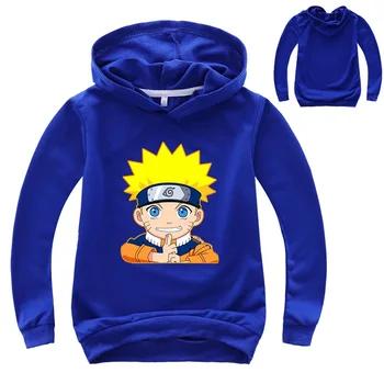 Yeni Naruto çocuk Giyim Popüler Karikatür Animasyon Periferik Erkek ve Kız Tişörtü Ebeveyn-çocuk Hoodies En İyi Hediye