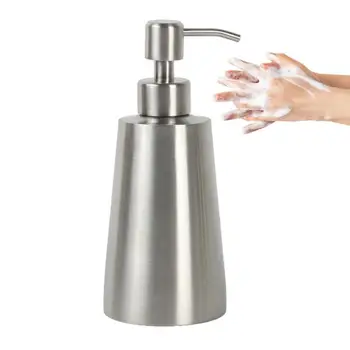 350ML Sıvı Sabunluk 304 Paslanmaz Çelik Boş Losyon pompa şişesi El Sabunu Mutfak Banyo Dağıtıcı Kapları