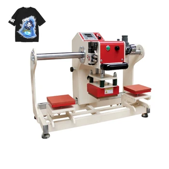 Otomatik çift konumlu süblimasyon etiket ısı basın DIY T-Shirt yazıcı ısı transfer baskı makinesi