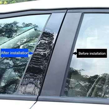 Volkswagen Touran için 1T 2004-2010 2011 2012-2015 Araba pencere dekorasyonu Pillar Mesajları kapı pervazı Çıkartmalar Dış Aksesuarlar
