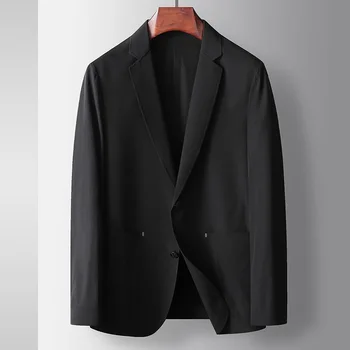 6359-Eğlence takım elbise erkek iş rahat çizgili çizgili jet ceket ceket ceket tek