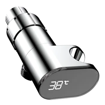 LED Dijital Ekran Duş Termometre Duş Başlığı Adaptörü G1 / 2 İnç Konu LED Dijital Sıcaklık Göstergesi
