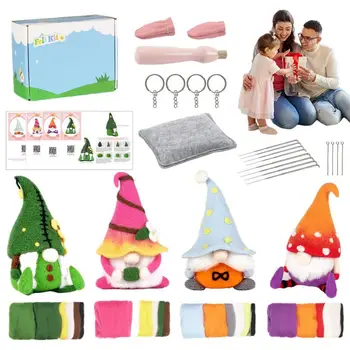 Gnome Keçe El Sanatları Çocuklar Yetişkinler İçin keçe seti DIY Eğlenceli Yaratıcı Hediyeler İçin Noel Hediyeleri Ebeveyn-Çocuk Etkileşimi Ev