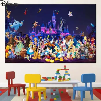 Disney Elmas boyama Kiti Karikatür Disneyland 5D DIY Mozaik Resim Hobi Elmas Nakış Çapraz Dikiş Çocuk Odası Dekor