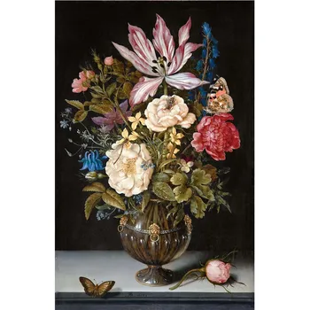 DİY Elmas Boyama Çiçek Mozaik Tam Rhinestones Elmas Nakış Manzara Çapraz Dikiş Avrupa ve Amerika Ev Dekor Hediye