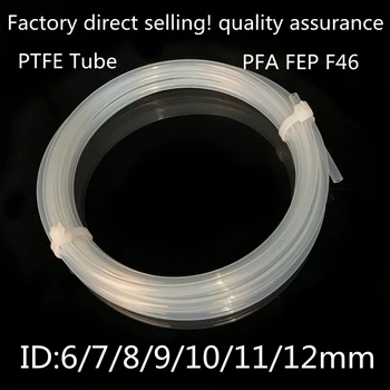 ID 6 7 8 9 10 11 12 mm PTFE Tüp Hortum Şeffaf Boru J-kafa hotend Bowden Ekstruder Boğaz filament 1.75 / 3.0 mm