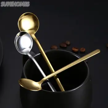 Paslanmaz Çelik İskandinav Ev Karıştırma Kepçe Tatlı Aracı çay kaşığı Mutfak Malzemeleri Kahve Kaşığı Sofra