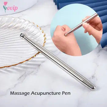 1 Adet Paslanmaz Çelik Manuel Akupunktur Kalem Tetik Noktası Masaj Derin Doku masaj aleti Vücut Ağrı kesici İçin Sağlık