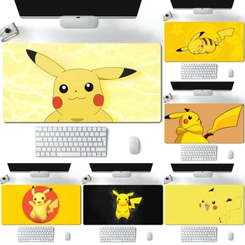 Sevimli P-Pikachu karikatür Mousepad Bilgisayar Dizüstü Oyun Pedi PC Oyun Aksesuarları Masa Paspasları