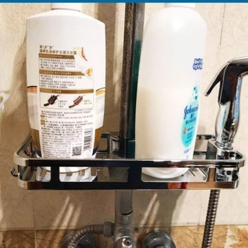 Banyo tepsisi raf depolama rafı antibakteriyel depolama rafı dikdörtgen kaldırma çubuğu matkapsız duş rafı kaldırma çıkarılabilir
