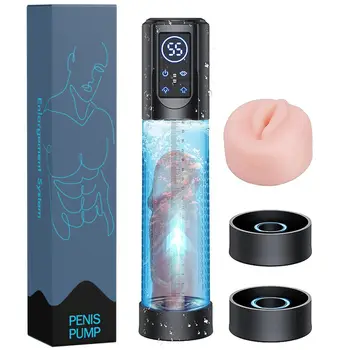 Elektrikli Penis Pompası Penis Büyütme Artırıcı Dick Penil Vakum Pompası Penis Yardım Büyüme Ereksiyon Büyütücü Seks Oyuncakları Erkekler için