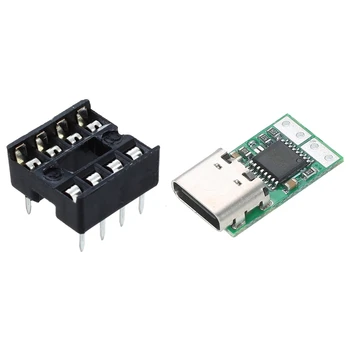 10X8 Pin DIP IC Yuva Adaptörü Lehim Tipi Soket USB-C PD2. 0/3. 0 DC Dönüştürücü Güç Kaynağı Modülü