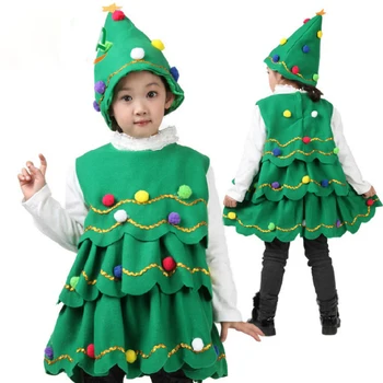 Noel Ağacı Giyim Noel Giyim çocuk Noel Giyim Kız Bebek Tema Elemanları Performans Giyim