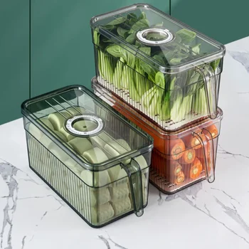 Mutfak Taze Tutmak Gıda ve Meyve Buzdolabı Dondurucu saklama kutuları saklama kapları Zaman Kaydedici kapaklı Buzdolabı Organizatörleri