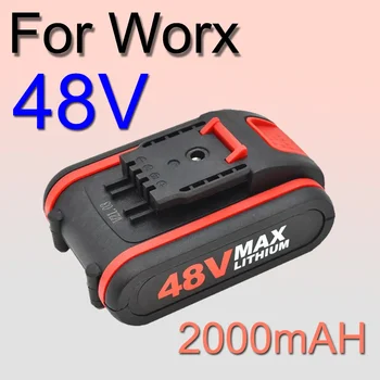 Worx 48V 2000mAh 18650 Lityum Pil elektrikli aletler Pil İçin Kablosuz Anahtarı Budama Testere Günlüğü Zincir Testere Matkap