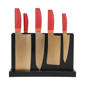 Çift taraflı güçlü mıknatıs mutfak bıçağı tutucu reçine bıçak tutucu raf mıknatıs evrensel restoran aracı WY804