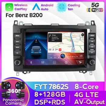 8 + 128G Android Araba Radyo All-in-one Mercedes Benz İçin B200 Bir B Sınıfı W169 W245 Viano Vito W639 Sprinter W906 Kablosuz Carplay BT