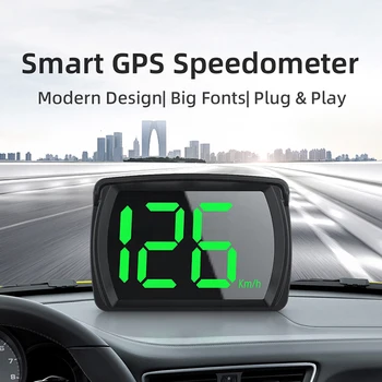 Evrensel Araba Ekran GPS Büyük Hız Ölçer Ölçer Otomotiv Aksesuarları