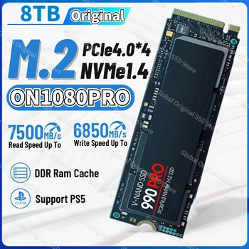 990pro 7450 mb / s 4TB SSD NVMe M2 PCIe 4. 0x4 2280 2TB 1TB Dahili Katı Hal sabit disk M. 2 2280 SSD Sürücü hdd PS5 PC Laptop için