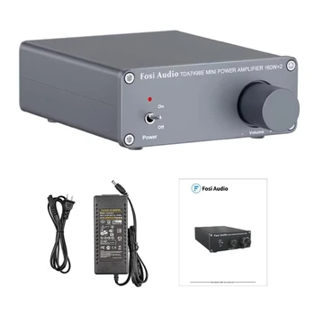 TDA7498E 2 Kanal 160W Stereo Amplifikatör Mini HiFi Entegre Amplifikatör pasif hoparlörler için Güç Kaynağı Alıcısı