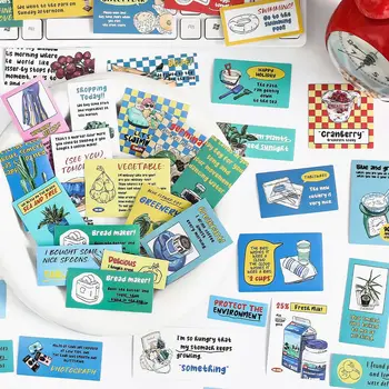 40 adet Kawaii Karalama Defteri Çıkartmaları Öğleden Sonra Dükkanı Önemsiz Günlüğü Pet Altın Planlayıcısı Kırtasiye Çıkartmalar Planlayıcısı Dekoratif sticker