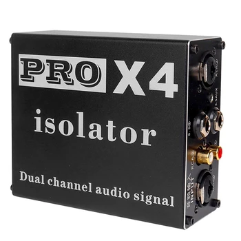 PRO X4 Ses Gürültü İzolatör 6.5 Mm 3.5 Mm XLR RCA Ses Gürültü İzolatör, akım Akustik Filtre Zemin Filtresi