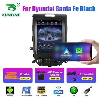 9.7 İnç Tesla Tarzı 2 Din Android Araba Radyo Hyundai Santa Fe İçin siyah Stereo Araba Multimedya Video Oynatıcı DVD GPS Navigasyon