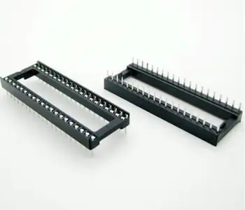 12 Adet / grup 40 Pin DIP Kare Delik IC Soket Adaptörü 40Pin Pitch 2.54 mm Konnektör Direnç
