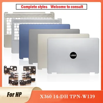 Yeni Orijinal HP X360 14-DH TPN-W139 Laptop Üst Durumda LCD arka kapak Palmrest Alt Kasa Menteşeleri L52873-001 X360 14-DH 14.4 İn