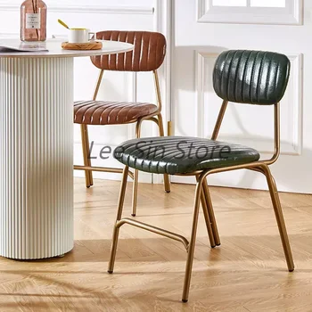 Retro Tasarımcı mutfak sandalyeleri Lüks Relax Orta Yüzyıl Modern yemek odası sandalyeleri Zemin Silla Plegable mutfak mobilyası MQ50CY