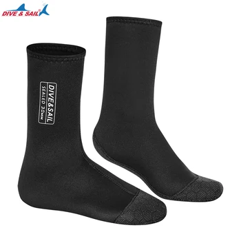 Dalış çorapları 3mm Neopren Wetsuit Çorap Termal Plaj Çorap Erkekler Kadınlar için Dalış Sörf Kayaking Yüzme Tüplü Çorap