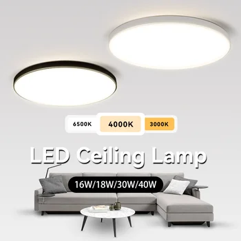 Ultra İnce Led tavan lambaları LED kare yuvarlak panel lambası 72W 50W yüzeye Monte tavan ışık fikstürleri Oturma Odası Yatak Odası için