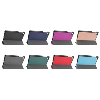 PU Kılıf Samsung Tab A7 Lite 2021 8.7 İnç T220 T225 Deri Flip Case PU Deri Kılıf Tablet Standı