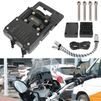 Motosiklet telefon standı Tutucu USB Şarj 12V 24V Aksesuarları BMW GS 1200 Macera R1200GS F800GS F700GS Honda CRF1000L