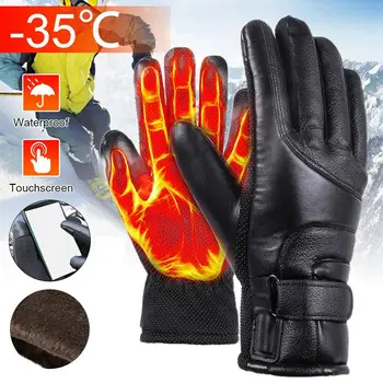 Elektrikli ısıtma eldivenleri kış motosiklet sürme sıcak eldiven USB yüksek ısı sabit sıcaklık termal ısıtma eldivenleri