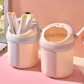 Makyaj fırçası düzenleyici Kullanışlı Kolay Temizlenebilir Karikatür Şekli Okul Malzemeleri kalemlik makyaj fırçası düzenleyici