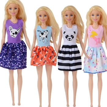 Moda Elbise Akşam Etek 1/6 Bebek parti giysileri Barbie Kızlar İçin DIY Oyuncaklar Doğum Günü Hediyeleri Bebek Elbise Aksesuarları