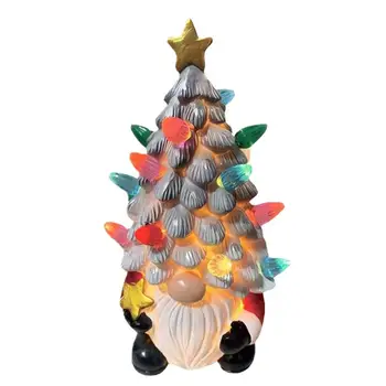 Işıklı noel Gnome Noel ağaç ışıkları meçhul Rudolph bebek süsleri cüceler ev süsler Gnome Noel süsler