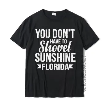 Komik Florida Tatil Hediye Komik Kar Kuş plaj tişört Üst T-Shirt Erkekler İçin pamuklu üst giyim Gömlek Aile Sevimli