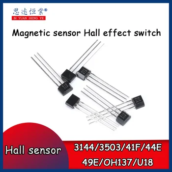 3144/3503/41F/44E / 49E / OH137 / U18 TO-92UA step up hall etkisi anahtarı manyetik sensörler