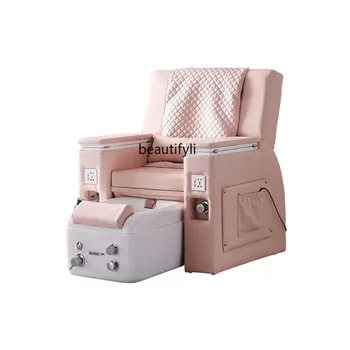 Tırnak Güzellik Kanepe pedikür sandalyesi Kirpik Dövme Kaş Recliner masaj kanepesi Elektrikli Ayak Banyosu