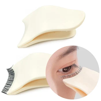 1 Adet Yanlış Kirpik Klip Lashes Aplikatör Cımbız Sahte Kirpik Bigudi Klip Maskara Taşınabilir Göz Makyaj Kozmetik Güzellik Araçları