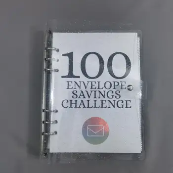 Zarf Bağlayıcı ile Hedeflere Ulaşın Para Tasarrufu Mücadelesi Bağlayıcı 100 Günlük Zarflar Para Tasarrufu Mücadelesi Çiftler için Kolay Bir Eğlence