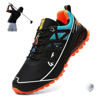 Büyük Boy 40-48 Açık Golf Ayakkabıları Rahat erkek Spor Ayakkabı Sonbahar Kış Golf Eğitim Açık Yürüyüş Erkekler Spor Çim Ayakkabı