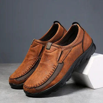 Erkekler rahat ayakkabılar nefes erkekler Sneakers erkek loafer'lar ışık açık yürüyüş düz ayakkabı gündelik ayakkabı erkekler sürüş ayakkabısı