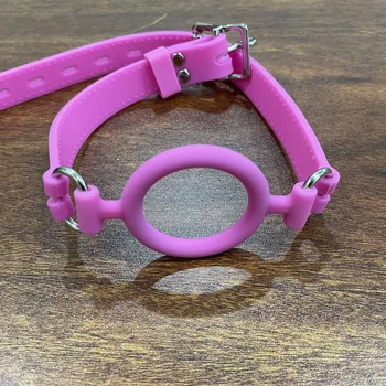 Silikon Açık Ağız Gag Dudaklar kafa bandı O-ring Topu Sınırlamalar Fiş Eklemek BDSM Yetişkin Oyunları Seks Ürünleri Kadınlar için eşcinsel