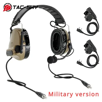 TS Tac-Sky Comtac 3 Çekim Avcılık Taktik Kulaklık Askeri İşitme Koruma Savunma Çift Geçişli Kulaklık ile U94 ptt