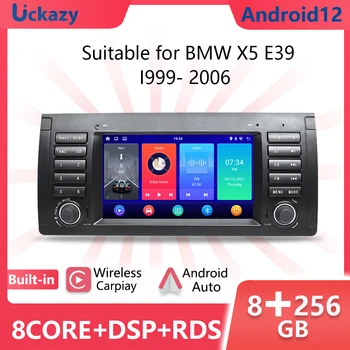 8 Çekirdekli AutoRadio 2 din Android 12 Araba Multimedya Oynatıcı İçin BMW X5 11 E53 E39 M5 1996-2003 Stereo GPS Navi Ses Carplay 4GB