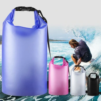 1 Adet taşınabilir su geçirmez kova kuru çanta açık plaj Yüzme Dalış telefon çanta